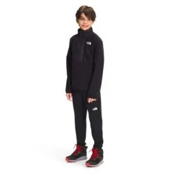 The North Face Glacier 1/4 Zip - Youth 13 The North Face Glacier 1/4 Zip - Youth -Ski Series fw22 nf0a5gc3 jk3 model34