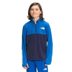 The North Face Reactor Thermal 1/4 Zip - Boy's -Ski Series fw22 nf0a5gcn t4s hero