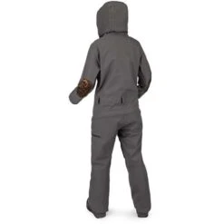 Volcom Romy Snow Suit - Women's -Ski Series fw22 romy snowsuit women drkgrey back