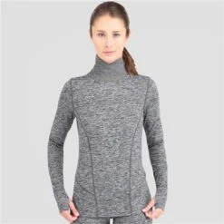 Terramar Cloud Nine 2.0 Turtleneck - Women's -Ski Series fw22 terramar dkgreymel