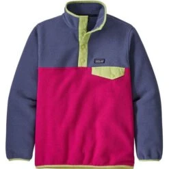 Patagonia Lightweight Synchilla Snap-T Pullover - Girl's -Ski Series fw22 wbf21 65546 mypk