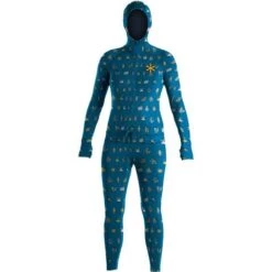 Airblaster Classic Ninja Suit First Layer - Women's -Ski Series fw22 womens classic ninja suit teal camp print 2122