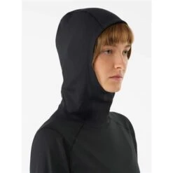 Arc'teryx Motus Hoody - Women's -Ski Series fw22 30100 blk motus hoody black women s hood