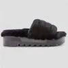 Cougar Pozy Lambswool Sandal - Women's 2 Cougar Pozy Lambswool Sandal - Women's -Ski Series fw23 cou pozy blk all ovr 1