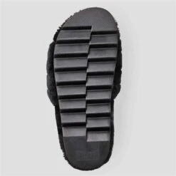 Cougar Pozy Lambswool Sandal - Women's -Ski Series fw23 cou pozy blk all ovr 4