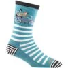Darn Tough Animal Haus Crew Lightweight Socks - Women's -Ski Series fw23 darntough animalhaus crewlightweightsock aqua