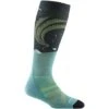 Darn Tough Aurora OTC Lightweight With Cushion Socks - Women's 2 Darn Tough Aurora OTC Lightweight With Cushion Socks - Women's -Ski Series fw23 darntough auroraotc lgtwht sock aqua