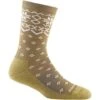Darn Tough Shetland Crew Lightweight With Cushion Socks - Women's -Ski Series fw23 darntough shetlandcrew lightweight socks honey
