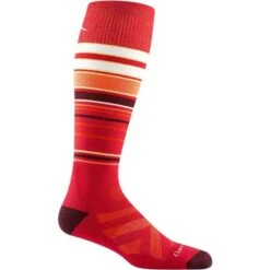 Darn Tough Snowpack OTC Midweight With Cushion Socks - Men's -Ski Series fw23 darntough snowpackotc midweightsocks red