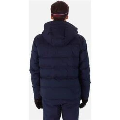 Rossignol Signature Merino Down Jacket - Men's -Ski Series fw23 rossignol signaturemerinodown jacket darknavy back