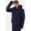 Rossignol Signature Merino Down Jacket - Men's -Ski Series fw23 rossignol signaturemerinodown jacket darknavy front