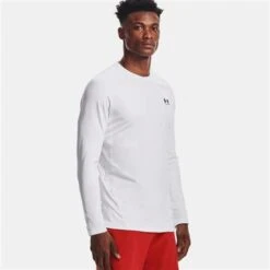 Under Armour ColdGear Armour Fitted Crew - Men's -Ski Series fw23 und 1366068 wh blk 1