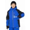 686 Exploration Insulated Jacket - Boy's -Ski Series fw23 686 boysexplorationinsulatedjacket electricbluecolorblock 1
