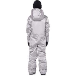 686 Shazam One Piece Suit - Boy's -Ski Series fw23 686 boysshazamonepiecesuit silvermetallic 2