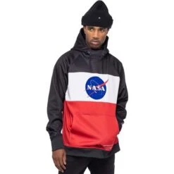 686 Bonded Fleece Pullover Hoody - Men's -Ski Series fw23 686 mensbondedfleecepulloverhoody nasablackcolorblock 1