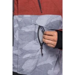 686 GEO Insulated Jacket - Men's -Ski Series fw23 686 mensgeoinsulatedjacket brickredcolorblock 10