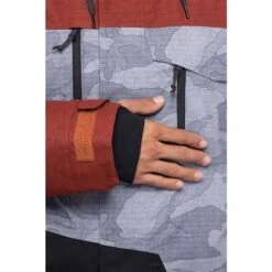 686 GEO Insulated Jacket - Men's -Ski Series fw23 686 mensgeoinsulatedjacket brickredcolorblock 14