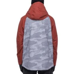 686 GEO Insulated Jacket - Men's -Ski Series fw23 686 mensgeoinsulatedjacket brickredcolorblock 3