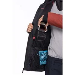 686 Hydra Stash Reserve Insulated Jacket - Men's -Ski Series fw23 686 menshydrastashreserceinsulatedjacket blackredheather 4