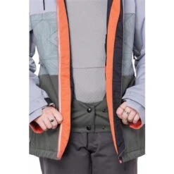 686 Athena Insulated Jacket - Women's -Ski Series fw23 686 womensathenainsulatedjacket goblingreencolorblock 5