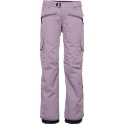 686 Aura Insulated Cargo Pant - Women's -Ski Series fw23 686 womensaurainsulatedcargopant dustyorchid 1