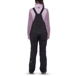 686 Black Magic Insulated Bib - Women's -Ski Series fw23 686 womensblackmagicinsulatedbib blackgeojacquard 2