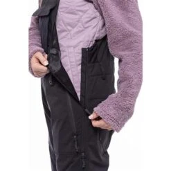 686 Black Magic Insulated Bib - Women's -Ski Series fw23 686 womensblackmagicinsulatedbib blackgeojacquard 5