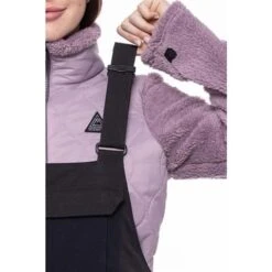 686 Black Magic Insulated Bib - Women's -Ski Series fw23 686 womensblackmagicinsulatedbib blackgeojacquard 7