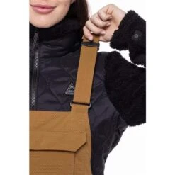 686 Black Magic Insulated Bib - Women's -Ski Series fw23 686 womensblackmagicinsulatedbib breengeojacquard 6