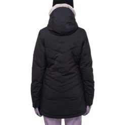 686 Cloud Insulated Jacket - Women's -Ski Series fw23 686 womenscloudinsulatedjacket blackgeojacquard 4
