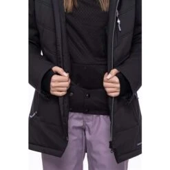 686 Cloud Insulated Jacket - Women's -Ski Series fw23 686 womenscloudinsulatedjacket blackgeojacquard 5