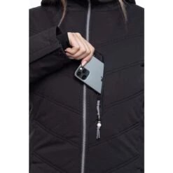 686 Cloud Insulated Jacket - Women's -Ski Series fw23 686 womenscloudinsulatedjacket blackgeojacquard 9