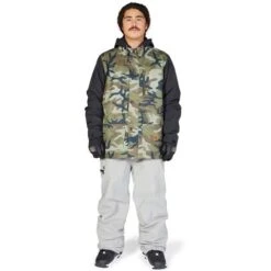 DC SHOES DC Bandwidth Jacket - Men's -Ski Series fw23 dc mensbandwidthjacket woodlandcamogreen 4