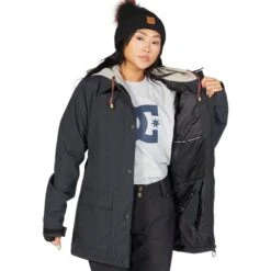 DC SHOES DC Bandwidth Jacket - Women's 24 DC SHOES DC Bandwidth Jacket - Women's -Ski Series fw23 dc womensbandwidthjacket black 6