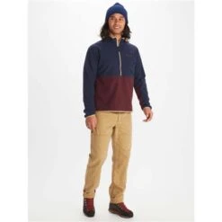 Marmot Rocklin 1/2 Zip - Men's -Ski Series fw23 marmot mensrocklinhalfzip arcticnavyportroyal 3