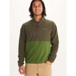 Marmot Rocklin 1/2 Zip - Men's -Ski Series fw23 marmot mensrocklinhalfzip norifoliage 1