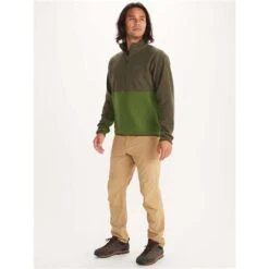 Marmot Rocklin 1/2 Zip - Men's -Ski Series fw23 marmot mensrocklinhalfzip norifoliage 3