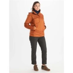 Marmot PreCip Eco Jacket - Women's 24 Marmot PreCip Eco Jacket - Women's -Ski Series fw23 marmot womensprecipecojacket copper 3
