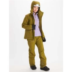 Marmot Refuge Jacket - Women's -Ski Series fw23 marmot womensrefugejacket militarygreen 3