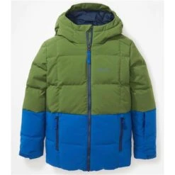 Marmot Polar Down Jacket - Youth -Ski Series fw23 marmot youthpolardownjacket foliagedarkazure 1