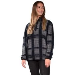 Obermeyer Boulder Fleece -Ski Series fw23 obermeyer boulderfleece woodsmanplaid