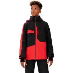 Obermeyer Axel Jacket - Boy's (Teen) 22 Obermeyer Axel Jacket - Boy's (Teen) -Ski Series fw23 obermeyer boysaxeljacket brakelight 1