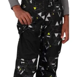 Obermeyer Brisk Print Pant - Boy's (Teen) -Ski Series fw23 obermeyer boysbriskprintpant checksix 4