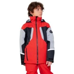 Obermeyer Fleet Jacket - Boy's (Teen) -Ski Series fw23 obermeyer boysfleetjacket brakelight 1