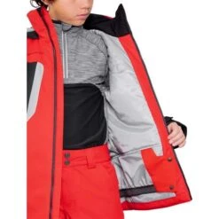 Obermeyer Fleet Jacket - Boy's (Teen) -Ski Series fw23 obermeyer boysfleetjacket brakelight 5