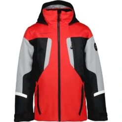 Obermeyer Fleet Jacket - Boy's (Teen) -Ski Series fw23 obermeyer boysfleetjacket brakelight 7