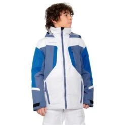 Obermeyer Fleet Jacket - Boy's (Teen) -Ski Series fw23 obermeyer boysfleetjacket white 1