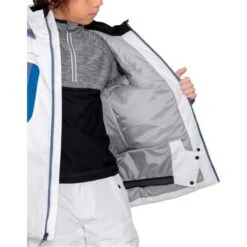 Obermeyer Fleet Jacket - Boy's (Teen) -Ski Series fw23 obermeyer boysfleetjacket white 5