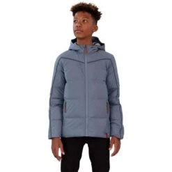 Obermeyer James Puffy Jacket - Boy's (Teen) -Ski Series fw23 obermeyer boysjamespuffyjacket slated