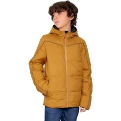Obermeyer James Puffy Jacket - Boy's (Teen) -Ski Series fw23 obermeyer boysjamespuffyjacket tumbleweed